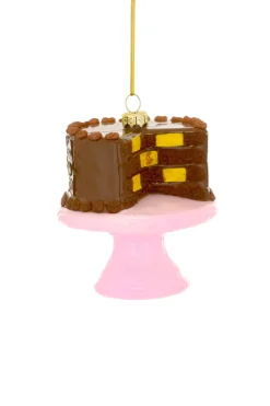Cody Foster Co Cody Foster 3.5" Checkered Cake Glass Christmas Ornament GO-9138 Online