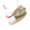 Cody Foster Co Cody Foster 5" Cookies For Santa Glass Christmas Ornament GO-8374 Outlet