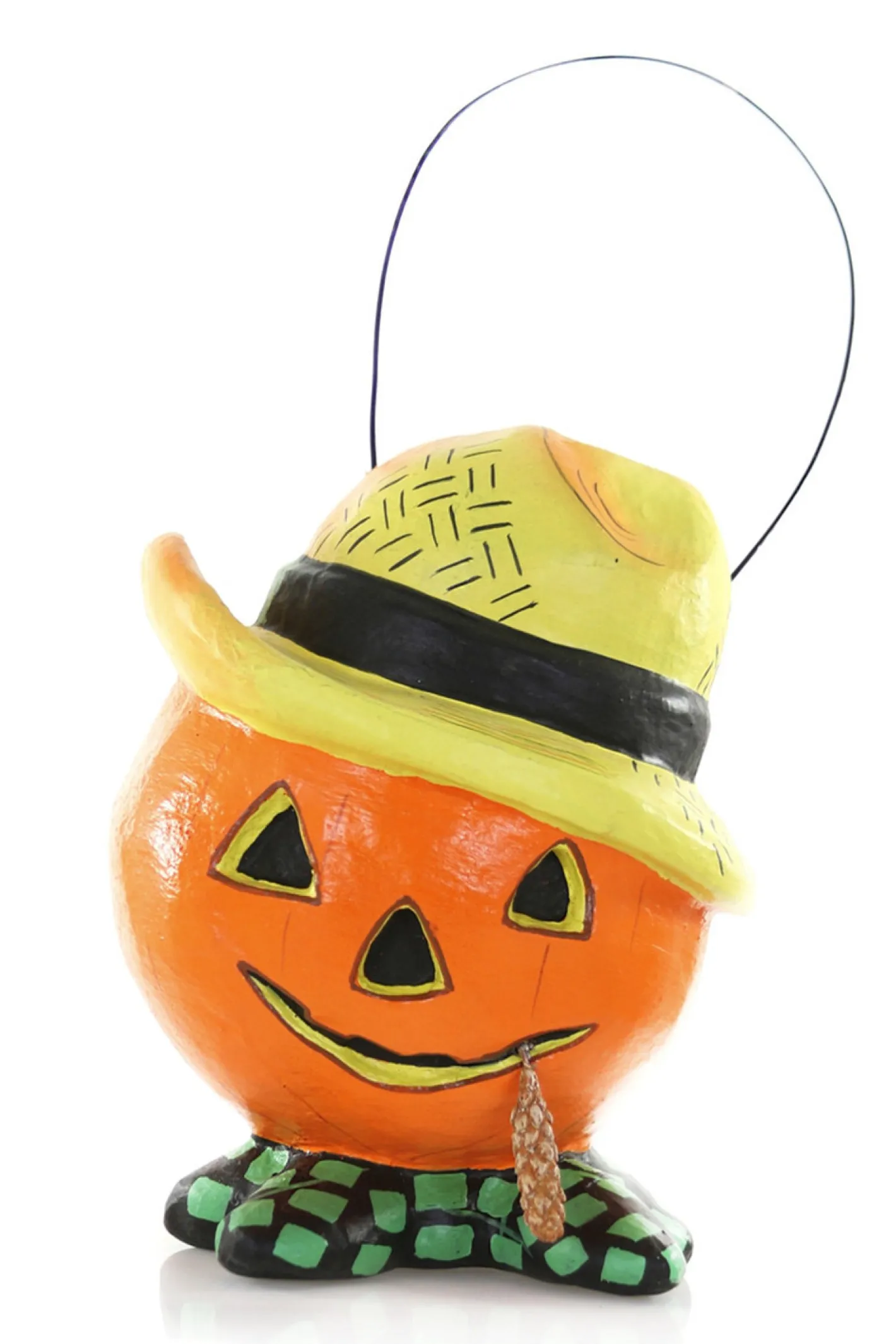 Cody Foster Co Cody Foster 8.5" Vintage Inspired Pumpkin Scarecrow Halloween Candy Bucket PM-264 Clearance