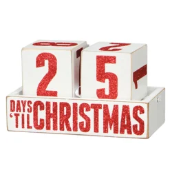 Primitives By Kathy Countdown to Christmas Wooden Blocks 19430