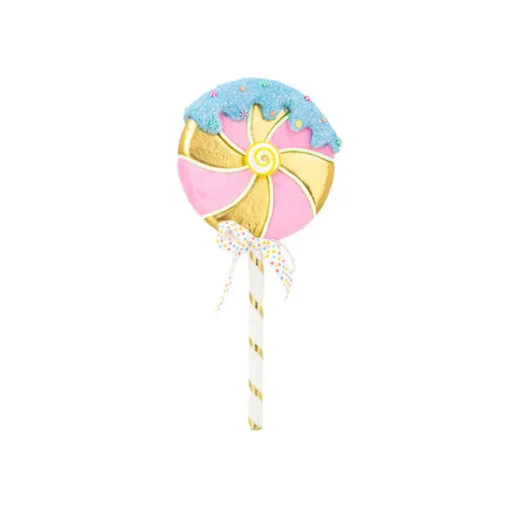December Diamonds 28" Large Pink Lollipop Christmas Pick 08-08846