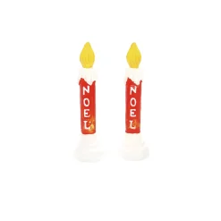 Department 56 Christmas Village Blow Mold Candle Set 6014721