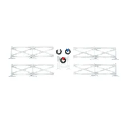 Department 56 Christmas Village White Crossbuck Fence Set 6013631 Hot