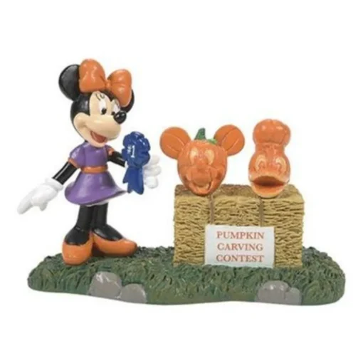 Department 56 Disney Mickey's Pumpkintown Minnie Picks A Winner 6012311 Clearance