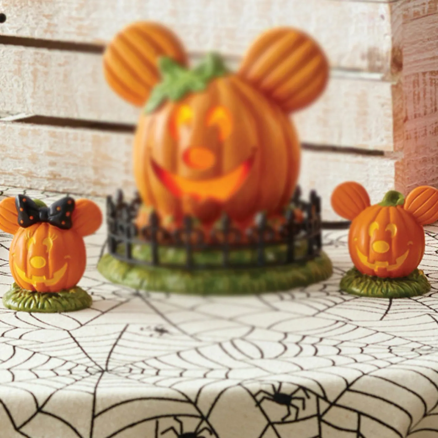 Department 56 Disney's Halloween Village Mickey's Pumpkintown Topiaires 6007732 Sale