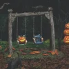Department 56 Halloween Village Got A Push? Swing Set Accessory 6014713 Discount