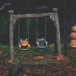 Department 56 Halloween Village Got A Push? Swing Set Accessory 6014713 Discount