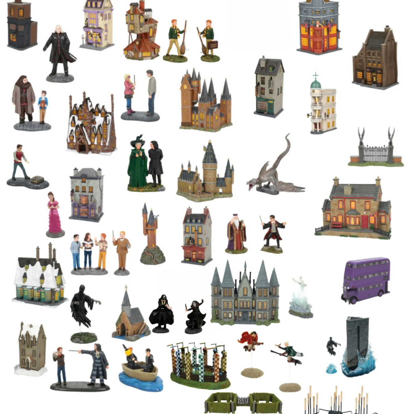 Department 56 Harry Potter Village 40 PC Full Set 2025 Hot