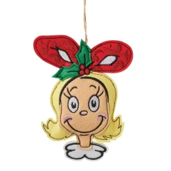 Department 56 Jim Shore Dr. Seuss Grinch Felt Cindy Lou Felt Ornament 6014116 Outlet