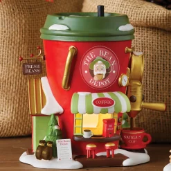 Department 56 North Pole Village Bean Depot Espresso Co Building 6014509 Sale