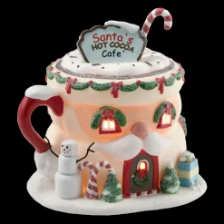 Department 56 North Pole Village Santa's Hot Cocoa Cafe 4020207 Clearance