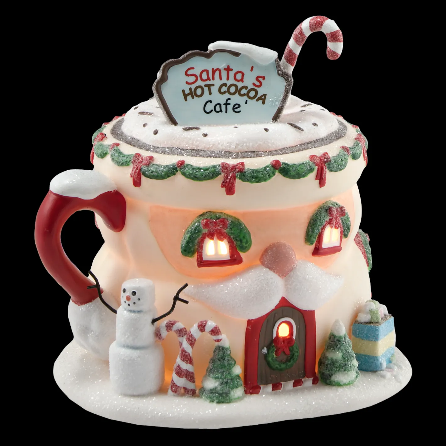 Department 56 North Pole Village Santa's Hot Cocoa Cafe 4020207 Clearance