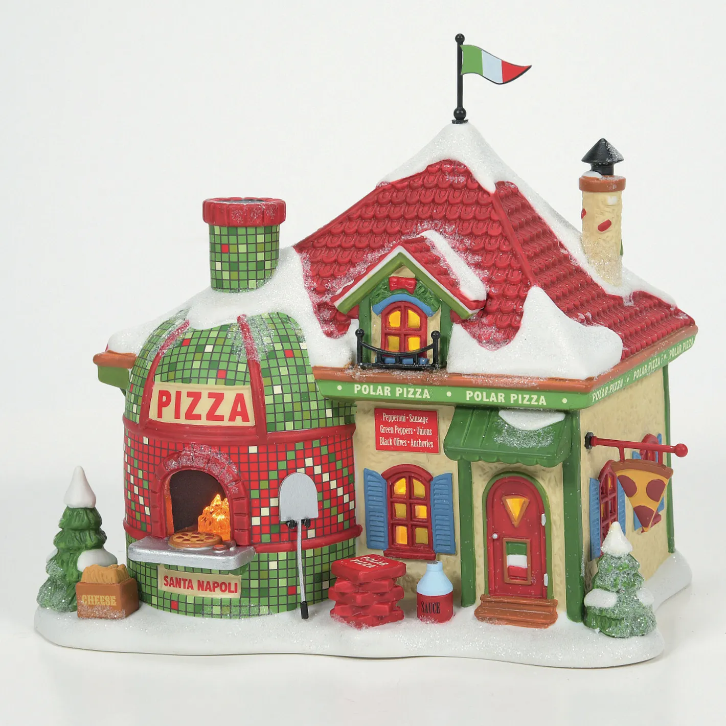 Department 56 North Pole Village North Pole Polar Pizza Building 6007612 Hot