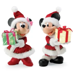 Department 56 Possible Dreams Disney Mickey or Minnie's Big Gift Large Figures Clearance