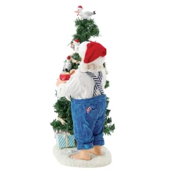 Department 56 Possible Dreams Santa Flocked Seagull Tree Figure 6016148 New