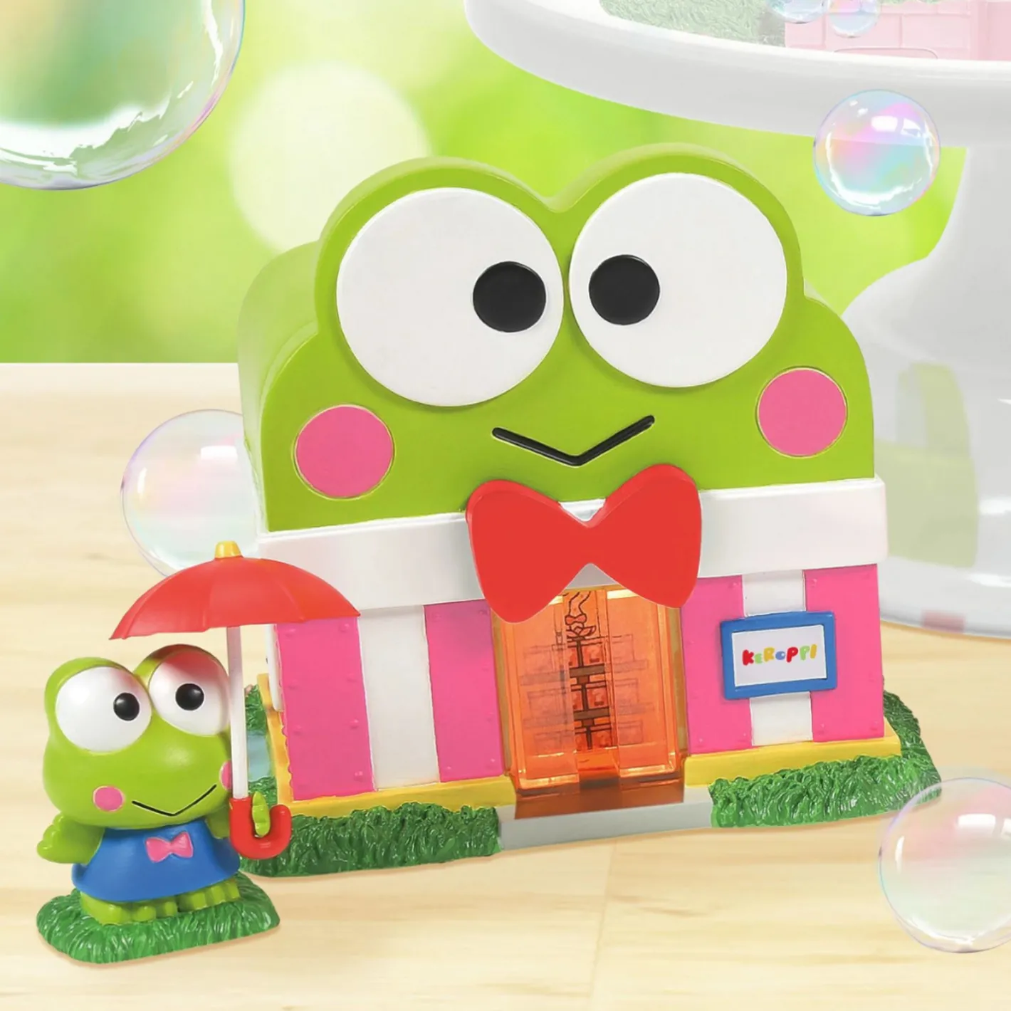 Department 56 Sanrio Hello Kitty Village Keroppi's Market Building 6014717 Outlet