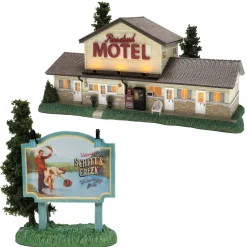 Department 56 Schitt’s Creek Motel and Sign 2 Pc Set