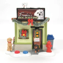 Department 56 Snow Village Frankie's Dog Walking Co. Building 6013584 Discount