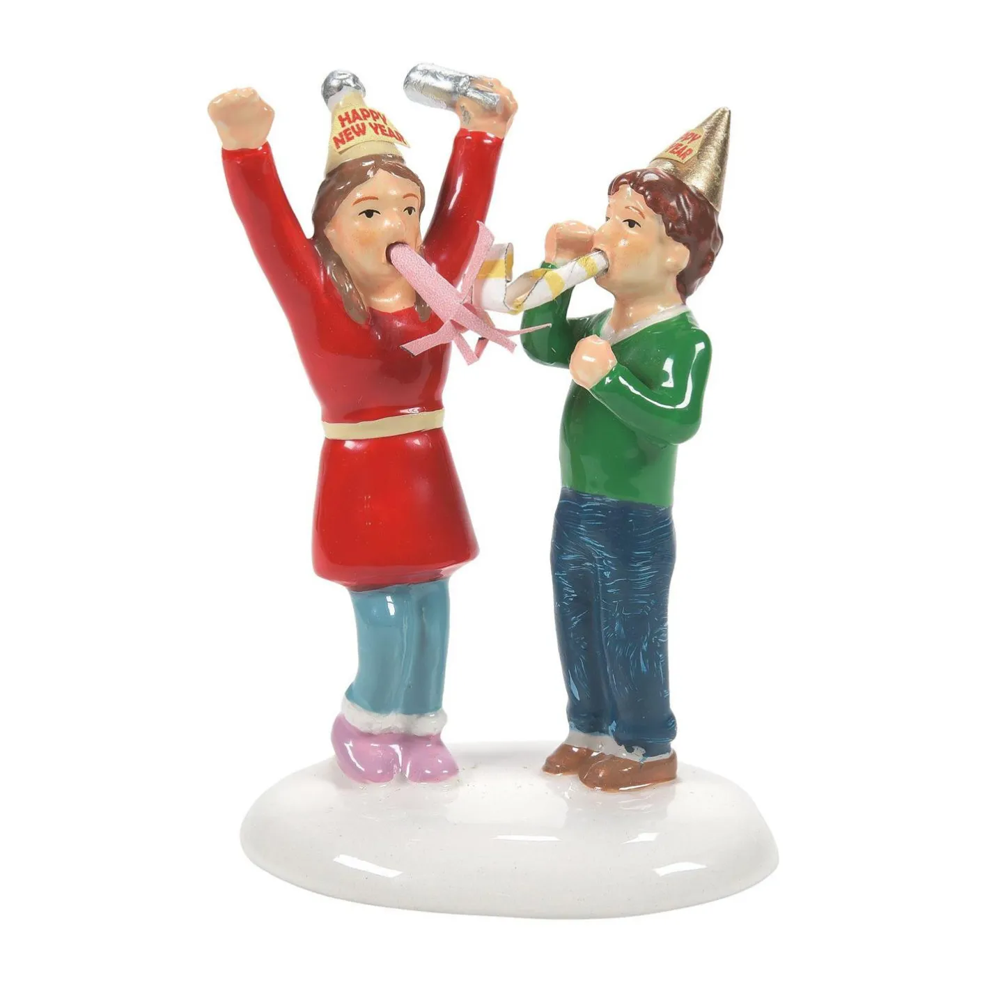 Department 56 Snow Village We Made It Until Midnight Figure 6011425 Hot