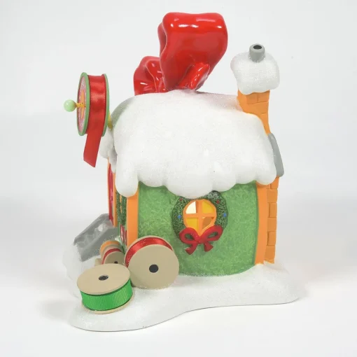 Department 56 The Grinch Village Every Who's Ribbon & Bows Building 6009728 Clearance