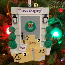 Polar X Door with Wreath and Packages Personalized Christmas Ornament OR2299 Discount