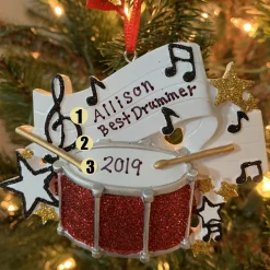 Polar X Drum Personalized Christmas Ornament OR1538 Outlet