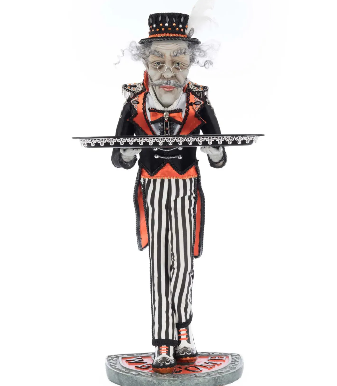 Katherines Collection Katherine's Collection 28" Bartholomew the Butler Server Halloween Decoration 28-528677 Outlet