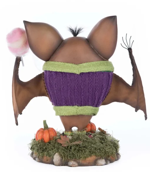 Katherines Collection Katherine's Collection 9.75" Fangs the Bat in Sweater Tabletop Halloween Decoration 28-528655 Discount