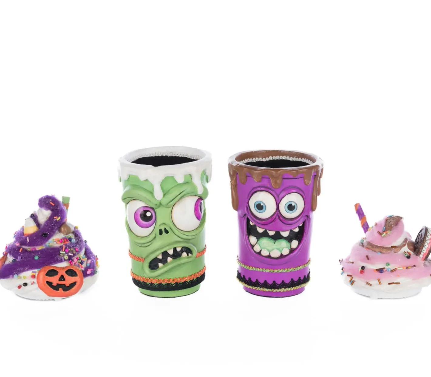 Katherines Collection Katherine's Collection 10" Franken Frap and Monster Mocha Halloween Decoration 28-528634 Online