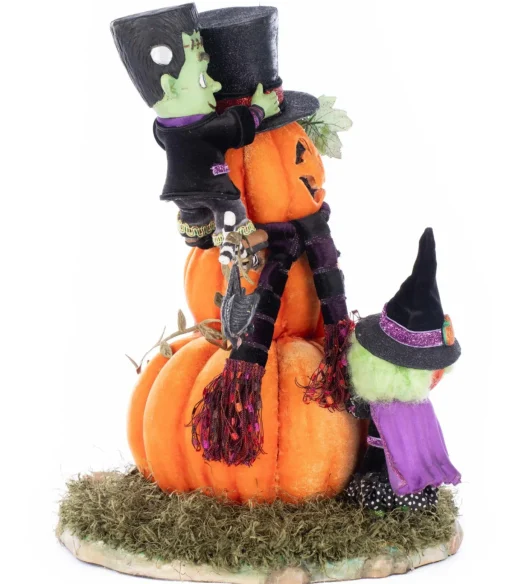 Katherines Collection Katherine's Collection 13.25" Ghouls Building Pumpkin Man Halloween Decoration 28-528654 New