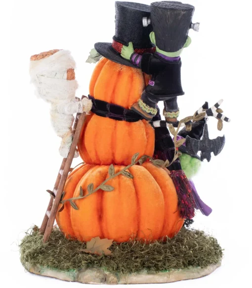 Katherines Collection Katherine's Collection 13.25" Ghouls Building Pumpkin Man Halloween Decoration 28-528654 New