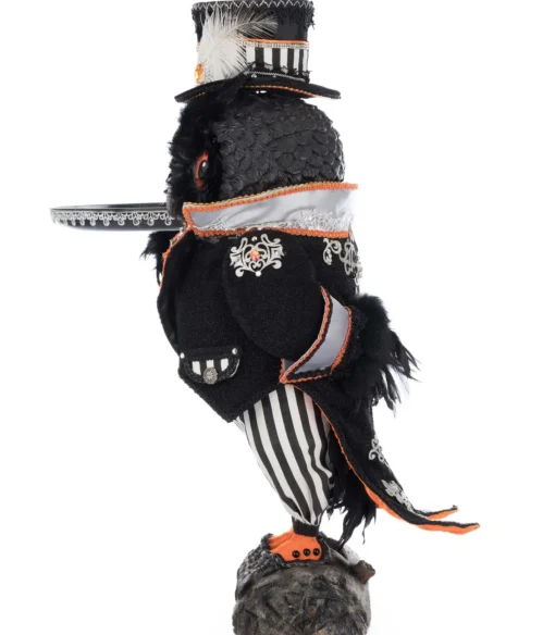 Katherines Collection Katherine's Collection 21.5" Oscar Macabre Owl Server Halloween Decoration 28-528678 New