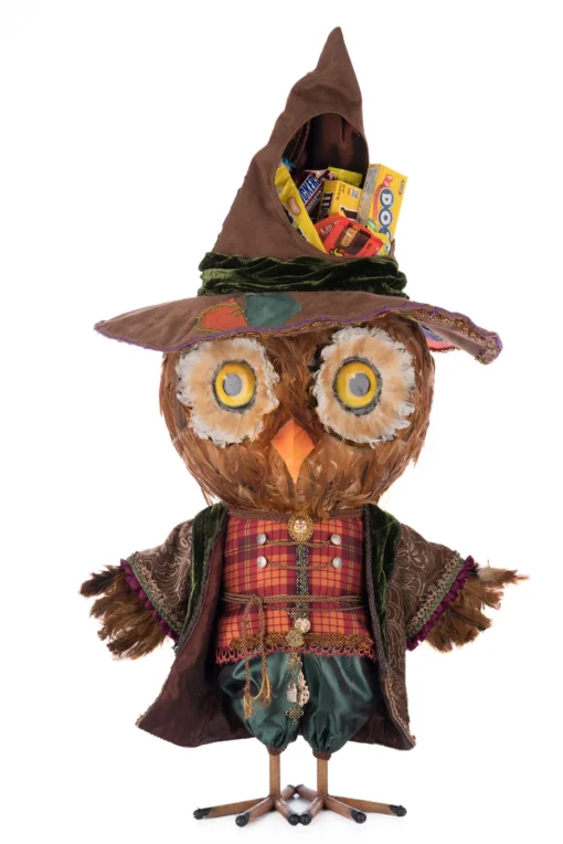 Katherines Collection Katherine's Collection 33.5" Ozzy The Owl Candy Container Halloween Decoration 28-428158 Best