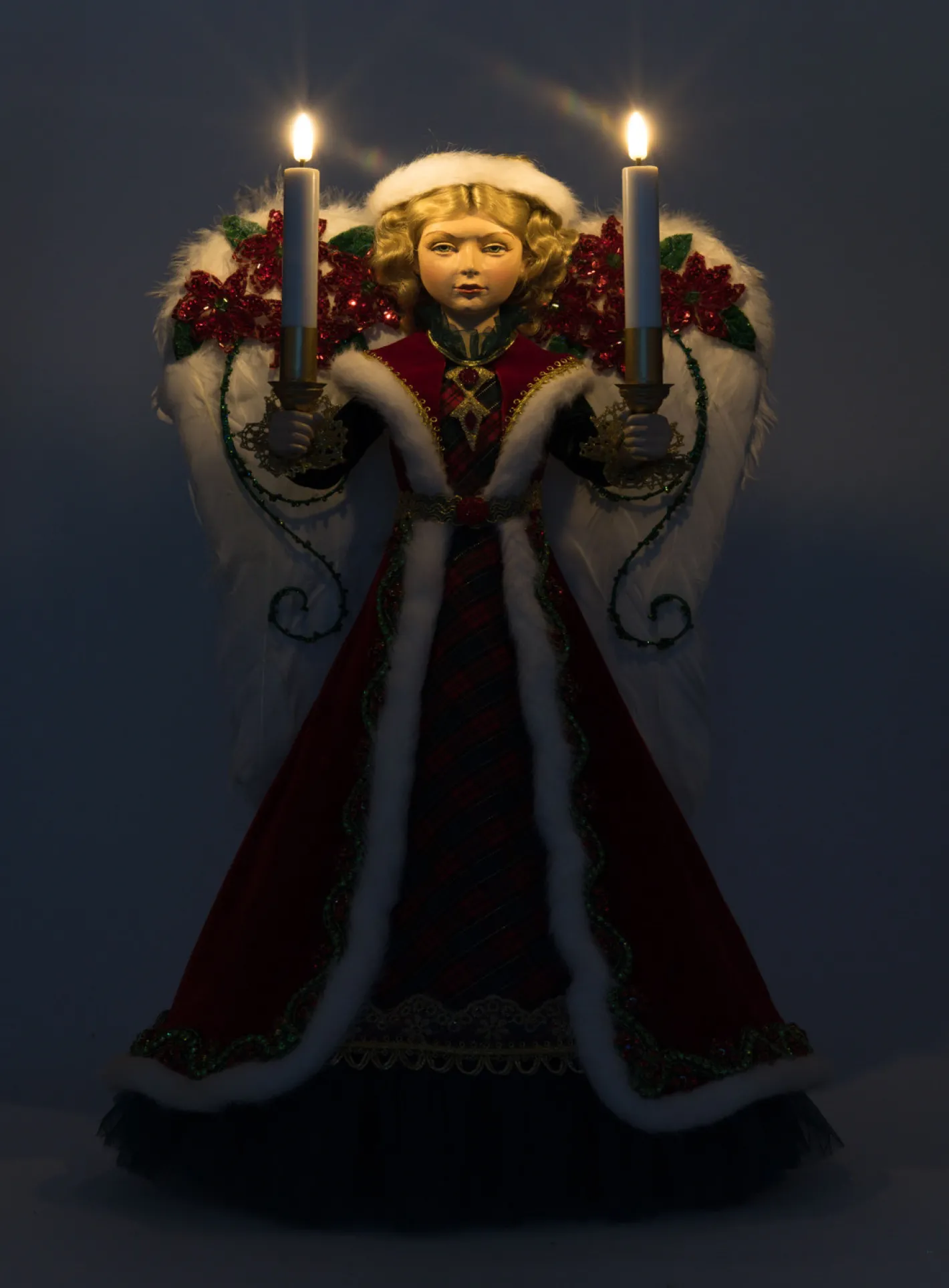 Katherines Collection Katherine's Collection 20" Penelope Poinsettia Angel Lighted Christmas Tree Topper 28-428329 Online