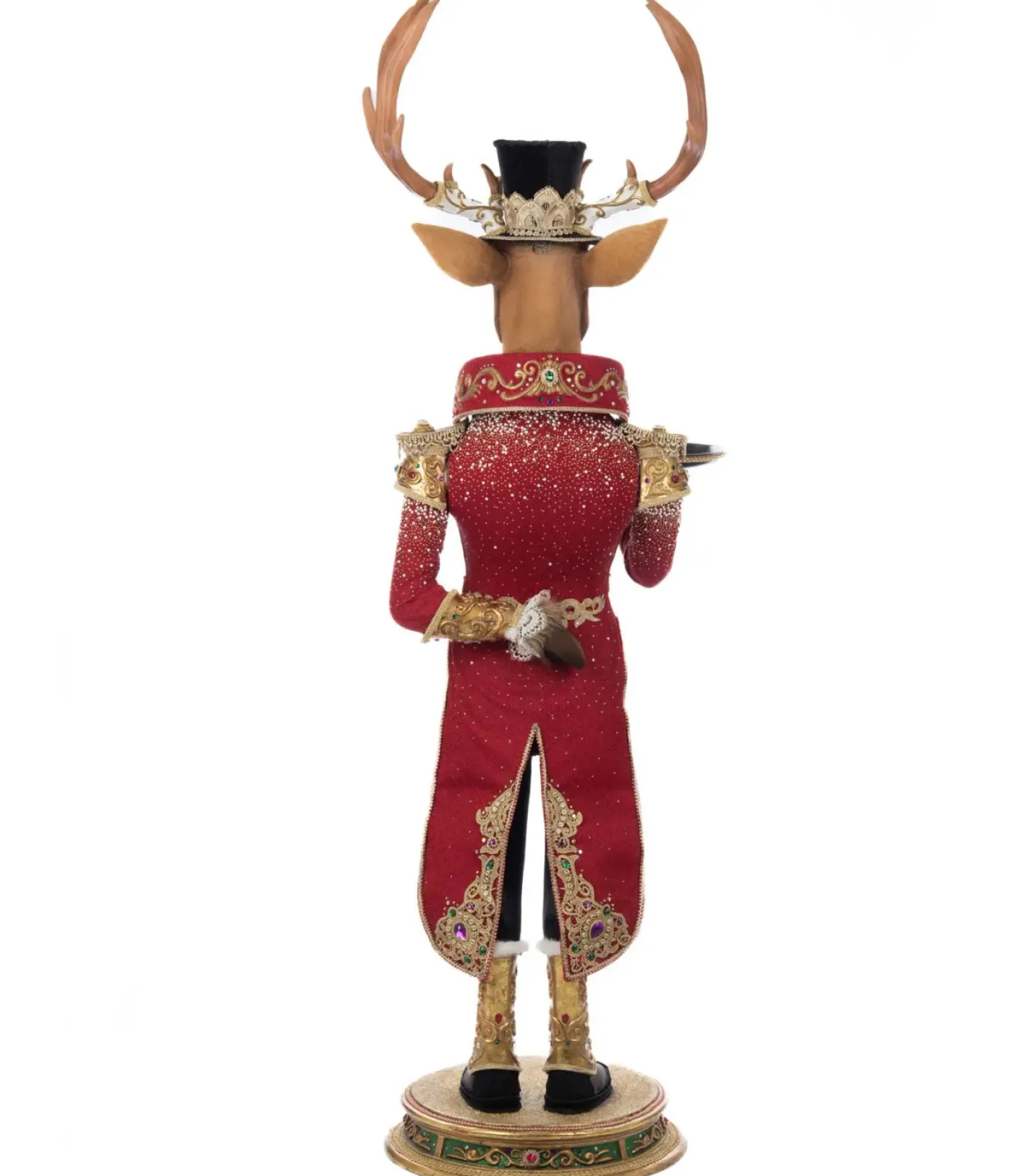 Katherines Collection Katherine's Collection 60.5" Royal Christmas Ball Reindeer Butler Holding Tray Decoration 28-528806 Best