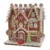 Kurt Adler 8" Battery Operated LED Lighted Gingerbread Lollipop Shop JEL1416 Outlet