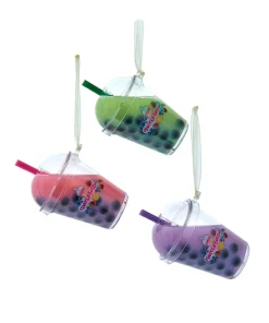 Kurt Adler 3.7" Bubble Tea Cup Christmas Ornament D4708 Sale