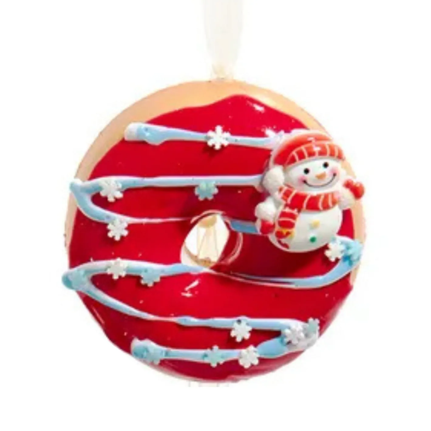 Kurt Adler 2.5" Foam Decorated Donut Christmas Ornament D4640 Clearance