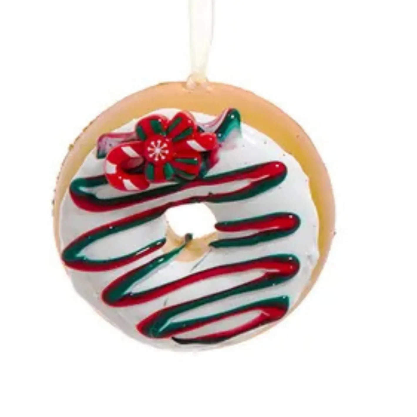 Kurt Adler 2.5" Foam Decorated Donut Christmas Ornament D4640 Clearance