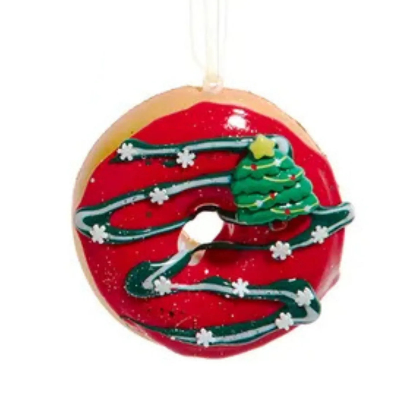 Kurt Adler 2.5" Foam Decorated Donut Christmas Ornament D4640 Clearance