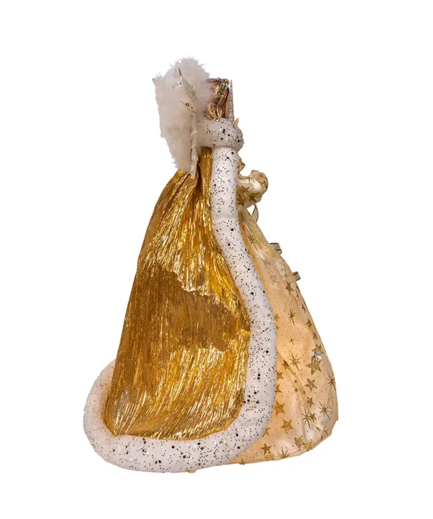 Kurt Adler 16" Gold Celestial Angel Christmas Tree Topper UL2249