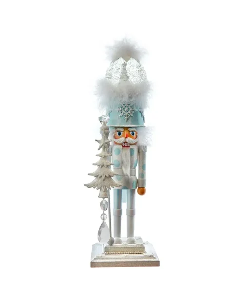 Kurt Adler 20" Hollywood Nutcrackers Lighted Animated Musical White Soldier Water Globe Hat Nutcracker HA0729 Discount