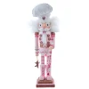 Kurt Adler 16" Hollywood Nutcrackers Pink Gingerbread Baker Nutcracker HA0783 Hot