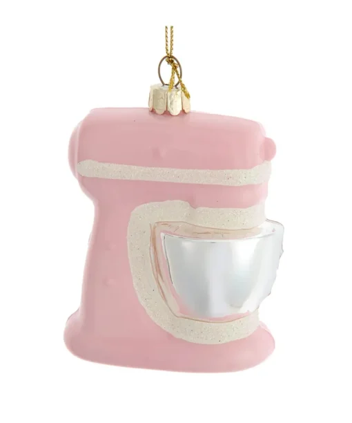 Kurt Adler 4" Pink Electric Stand Kitchen Mixer Glass Christmas Ornament H7108 Clearance