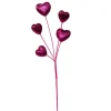 Kurt Adler 19" Pink Glitter Heart Christmas Tree Spray C9598 Discount