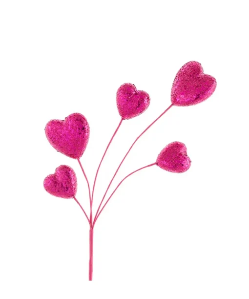 Kurt Adler 19" Pink Glitter Heart Christmas Tree Spray C9598 Discount