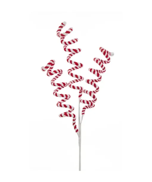 Kurt Adler 26.5" Red and White Candy Cane Swirl Christmas Tree Pick C4913 New