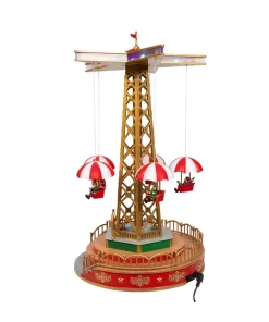 Kurt Adler LED Lighted Musical Santa Balloon Drop Table Piece Christmas Decoration JEL1336 New