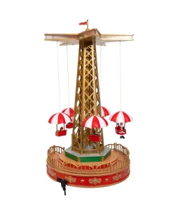 Kurt Adler LED Lighted Musical Santa Balloon Drop Table Piece Christmas Decoration JEL1336 New