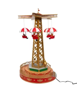 Kurt Adler LED Lighted Musical Santa Balloon Drop Table Piece Christmas Decoration JEL1336 New